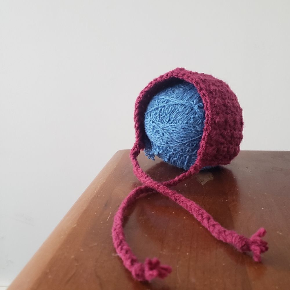 Handmade Pixie Baby Bonnet